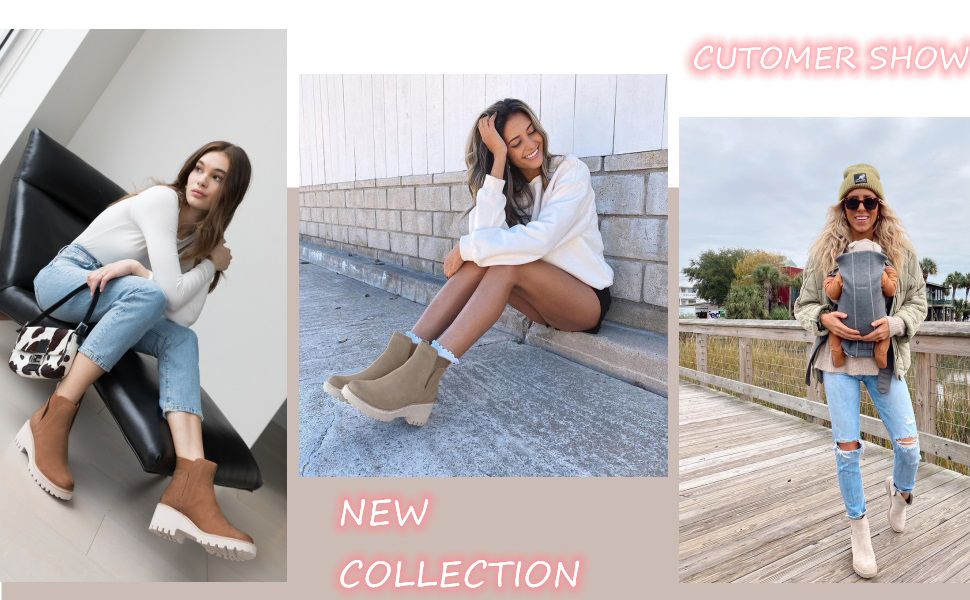 FASHION SLIP ON BOOTS