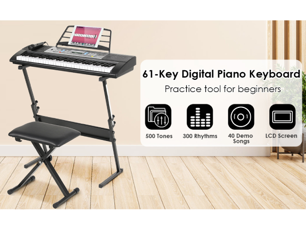 Amazon.com: MAMIZO 61 Key Keyboard Piano, Electric Piano