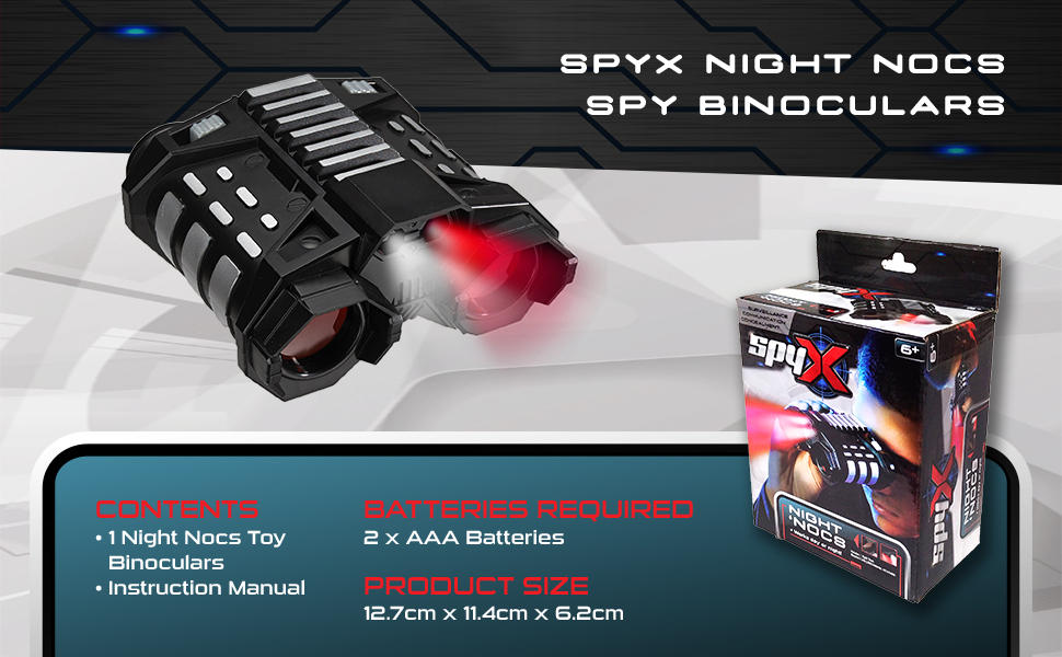 NIGHT ‘NOCS - Stealth binoculars / See 25ft away in the dark / Switch to red or white light