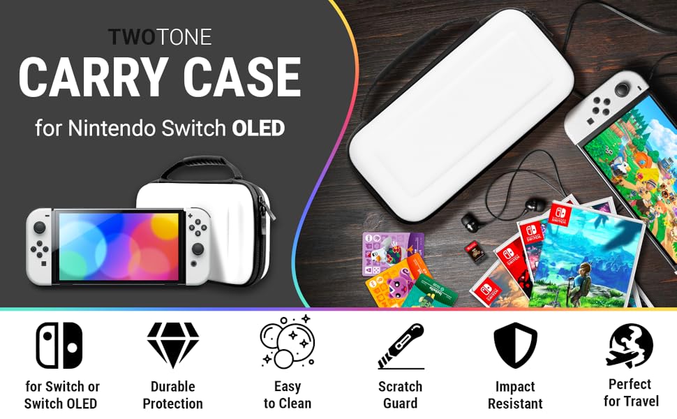 Orzly Accessory Bundle kit for Nintendo Switch Oled Accessories