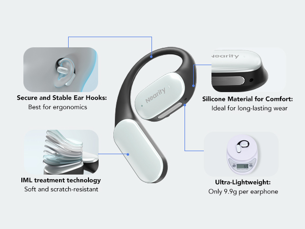 Amazon.com: NEARITY Open Ear Bluetooth Headphones,Wireless