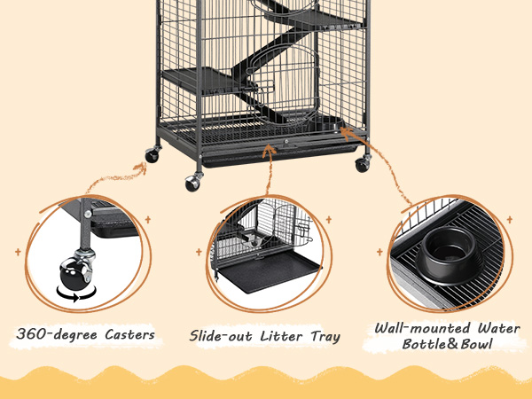 モディファイRAT Amazon.com : Yaheetech 52-inch Ferret Cage 6 Level Metal Rat