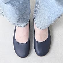 Amazon | [キラキラ] ぺたんこ バレエ パンプス ローヒール
