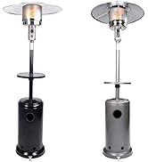 GardenCo Outdoor Gas Patio Heater - Includes WEATHERPROOF COVER - Freestanding Outdoor Garden Hea...