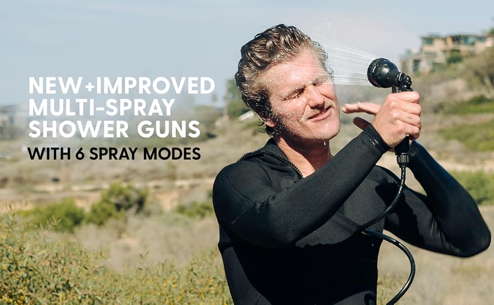 BeachBox Portable Shower Tank Only Insulated Shower Tank & MultiSpray Shower Gun