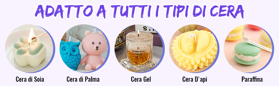 16 COLORI COLORANTI CANDELA TINTURA