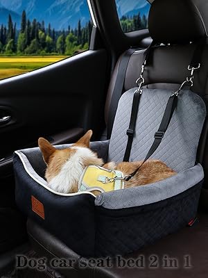 travel dog car seat bed 2 in 1