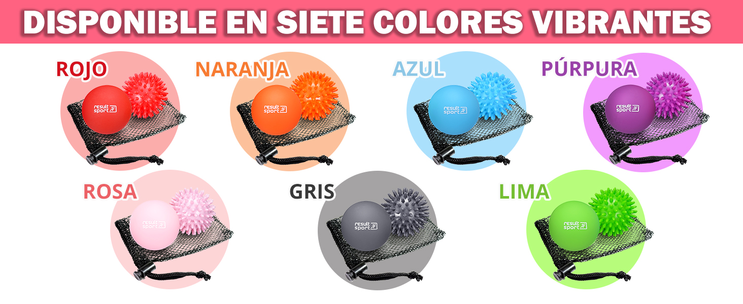 ResultSport Lacrosse & Spike - Juego de bolas de masaje, recuperación de fascitis plantar