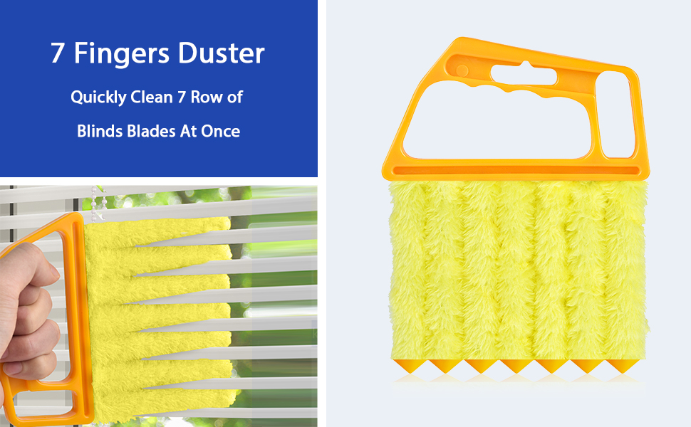 Lumkew Blind Cleaner Duster Tool Set, Damp Dusting Sponge