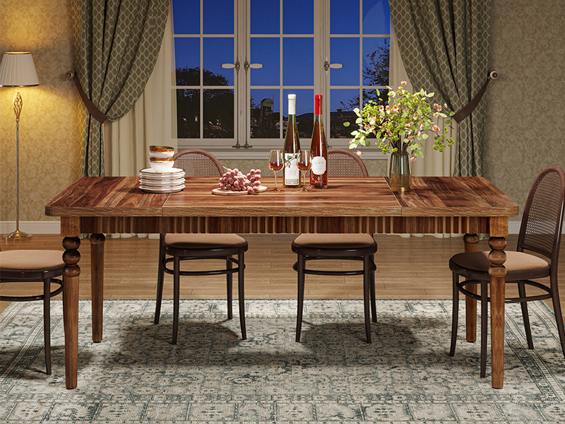Tribesigns Farmhouse Dining Table for 46 People
