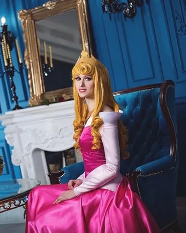 Princess Aurora matt yellow colored hair extensions