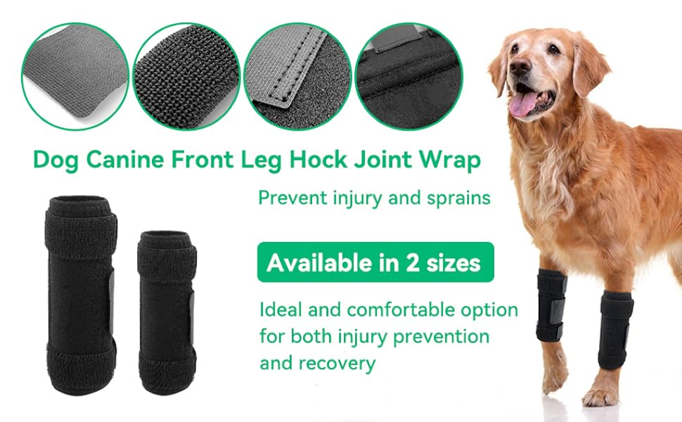 ZephyrPaws Canine Front Leg Brace with Metal Strips Front Leg Hock