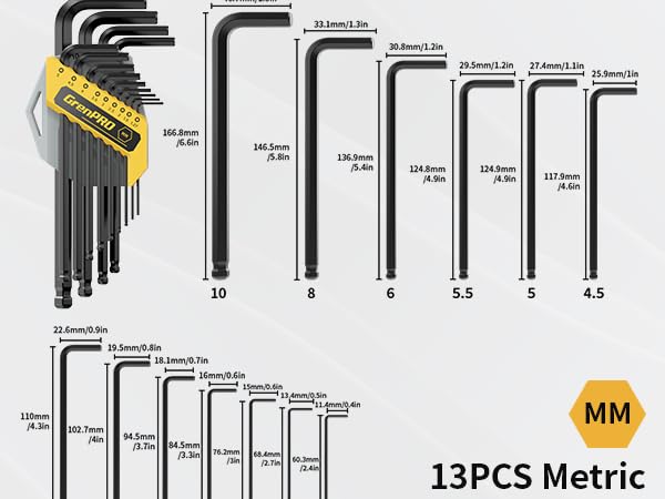 くえじページ　アレン　2点セット LOZAGU 35-Piece Allen Wrench Sets Metric and Standard Hex