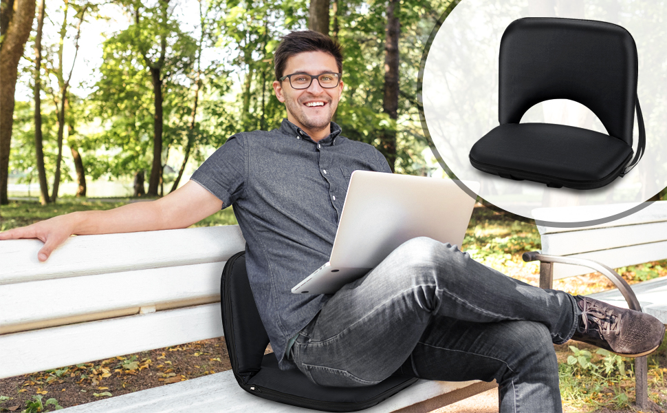 Stadium Seats with Back Support, Folding Bleacher Seat with