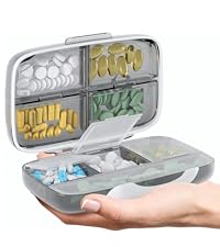 Amazon.com: Travel Pill Organizer - Airtight Medicine Case