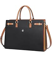 CLUCI Briefcase for Women Leather Laptop 15.6 Inch Business Ladies Work Computer Tote Bags