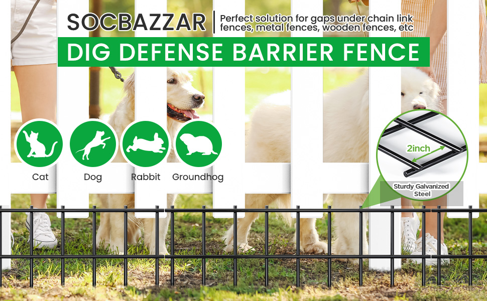 12 Pack 16x12inch Dig Defense Animal Barrier Fence