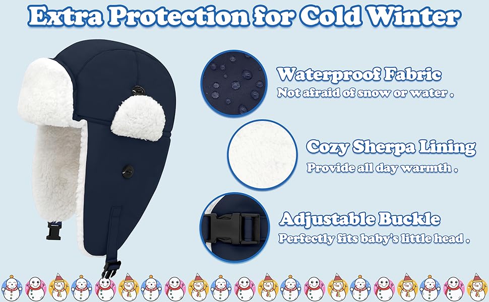 toddler trapper hat baby trapper hat baby hats 12-18 months toddler hats boys age 2-4