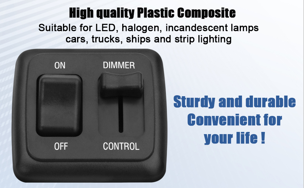 Led Dimmer Switch,Rv Light Switch,12V Light Switch, Toggle