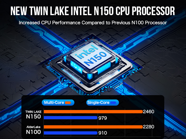 GMKtec Mini PC with Intel N150 - Powerful Compact Computing