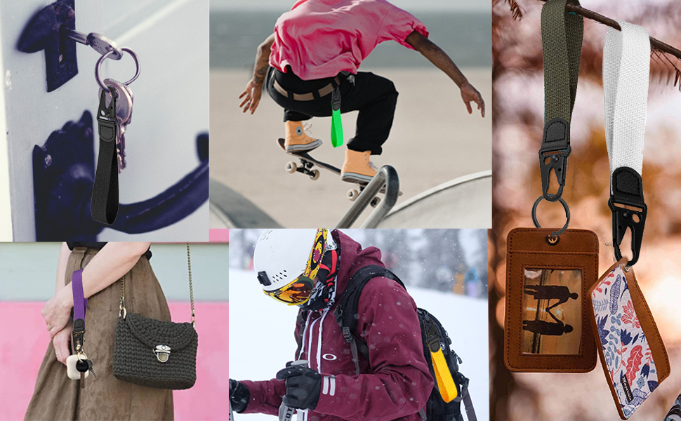 EZOYU Wrist Keychain Lanyard, Wristlet Keychain, Durable Key Chain