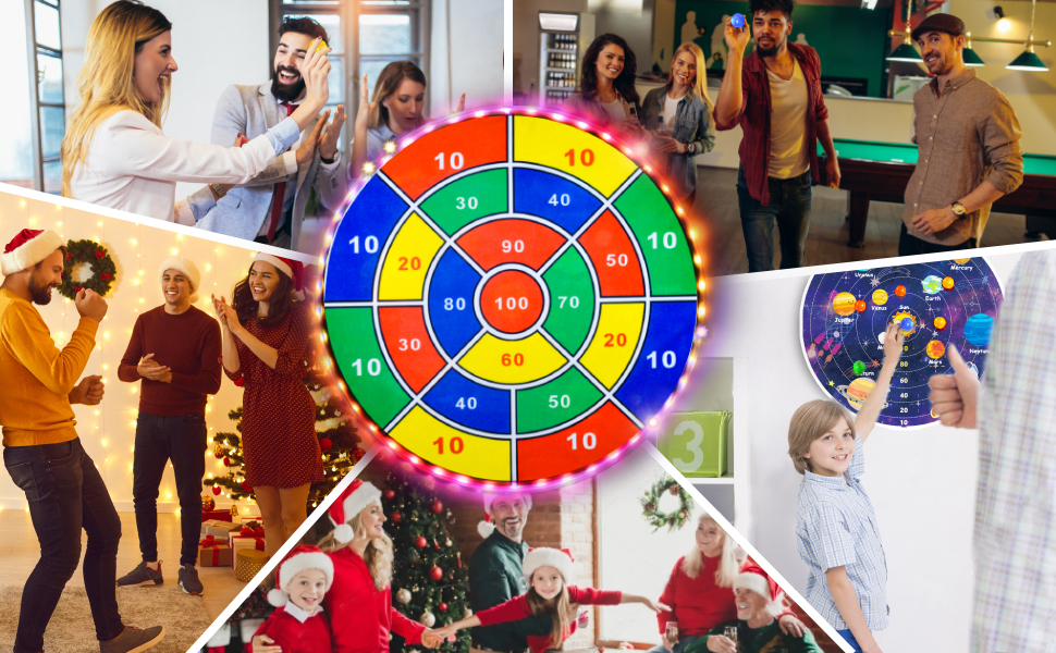 Kids Playing with Dart Board