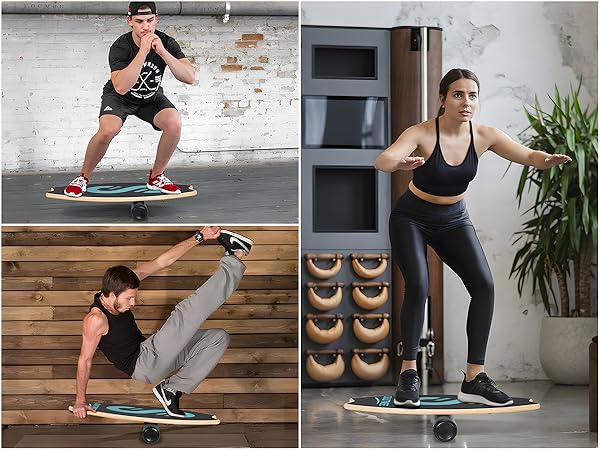 【新品】Rxakudedo バランスボード 木製 ローラー付き 新品】Rxakudedo バランスボード 木製 ローラー付き Amazon