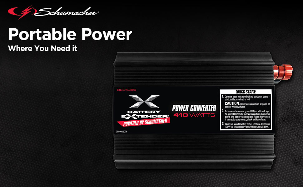 Schumacher Battery Extender BE01257 1000 Watt/2000 Peak