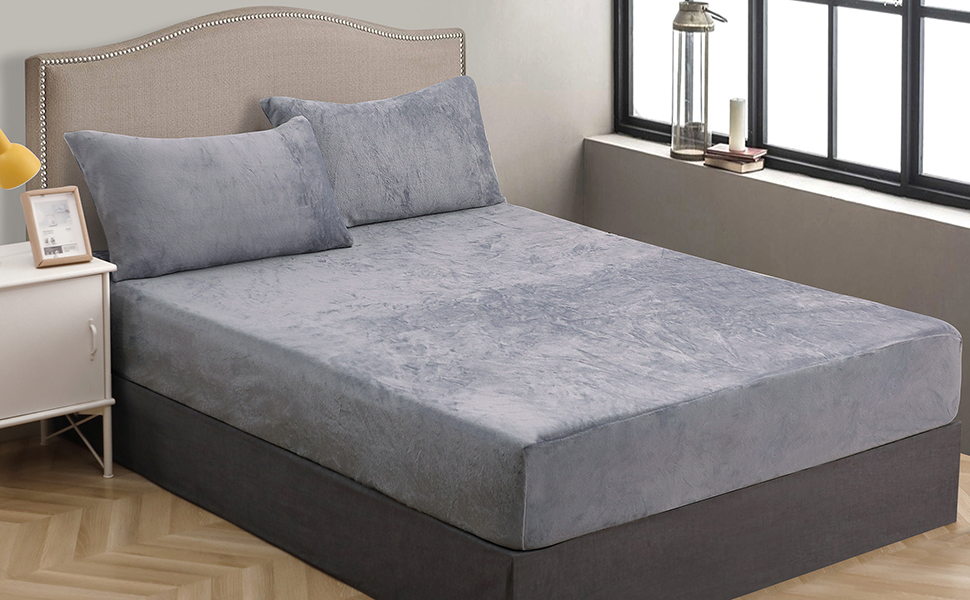 NOKOLULU Pillow Cases Standard Size Set of 2 Fuzzy Pillow