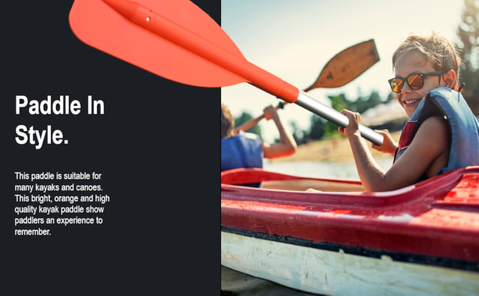 Pactrade marine, Kayak paddles, Orange paddles, Telescopic paddles