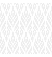 STICKEEP Grey White Geometric Wallpaper Modern Gray Floral Geometric Peel and Stick Wallpaper Sel...