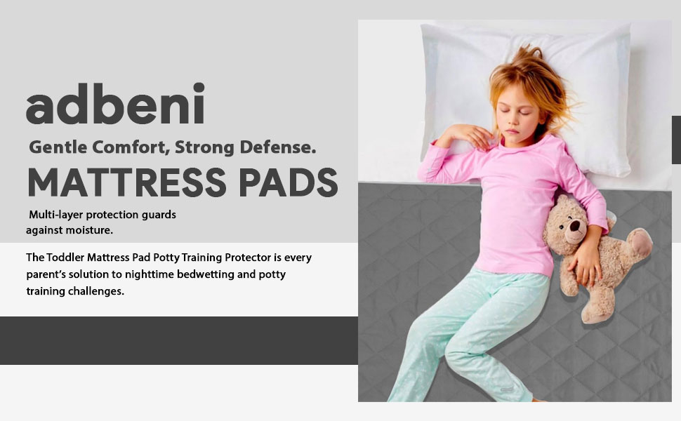SPN-JGSP Toddler Mattress Pads, Potty Training Mattress Protector Pad