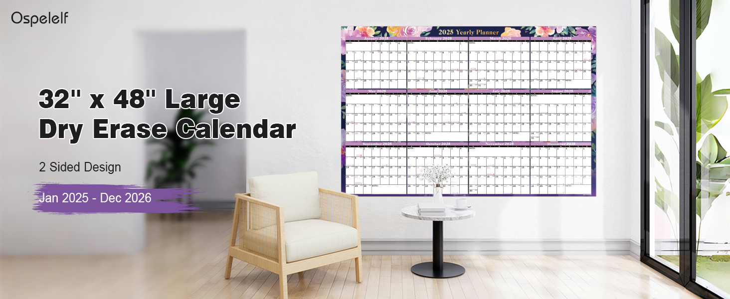 Ospelelf 2025 Wall Calendar Large 32