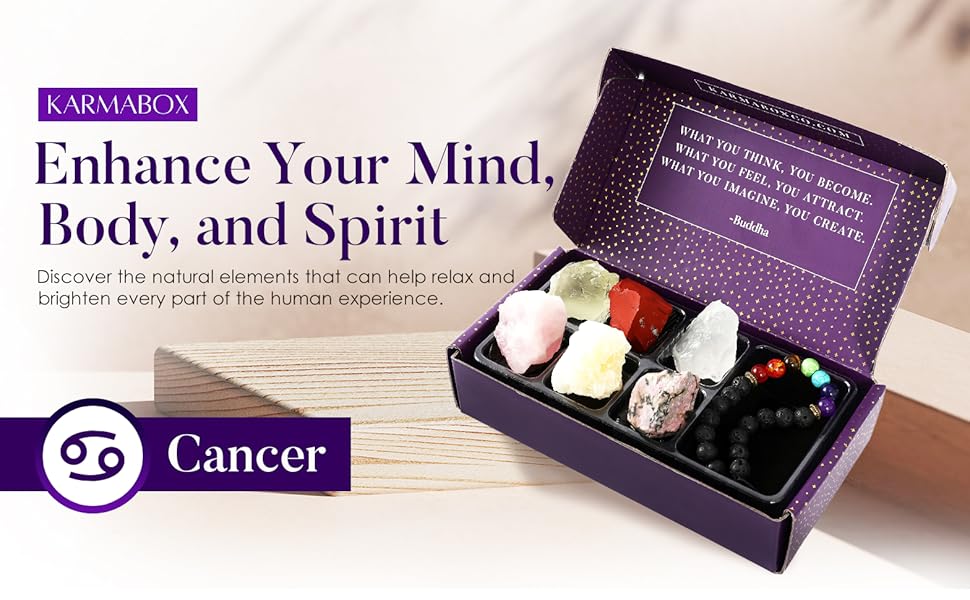 KARMABOX Cancer Zodiac Gifts for Women Cancer Zodiac