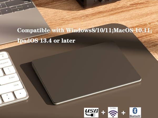 Amazon.com: LuolaProject Wireless Trackpad, Tempered Glass