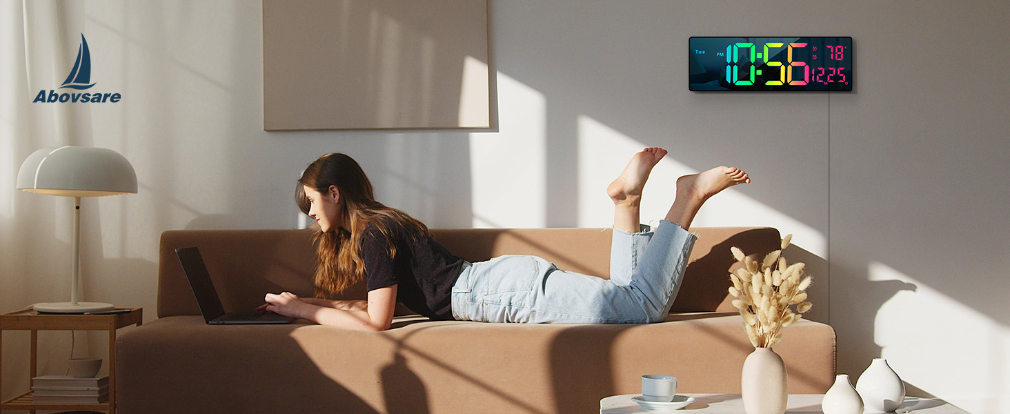 digital wall clock