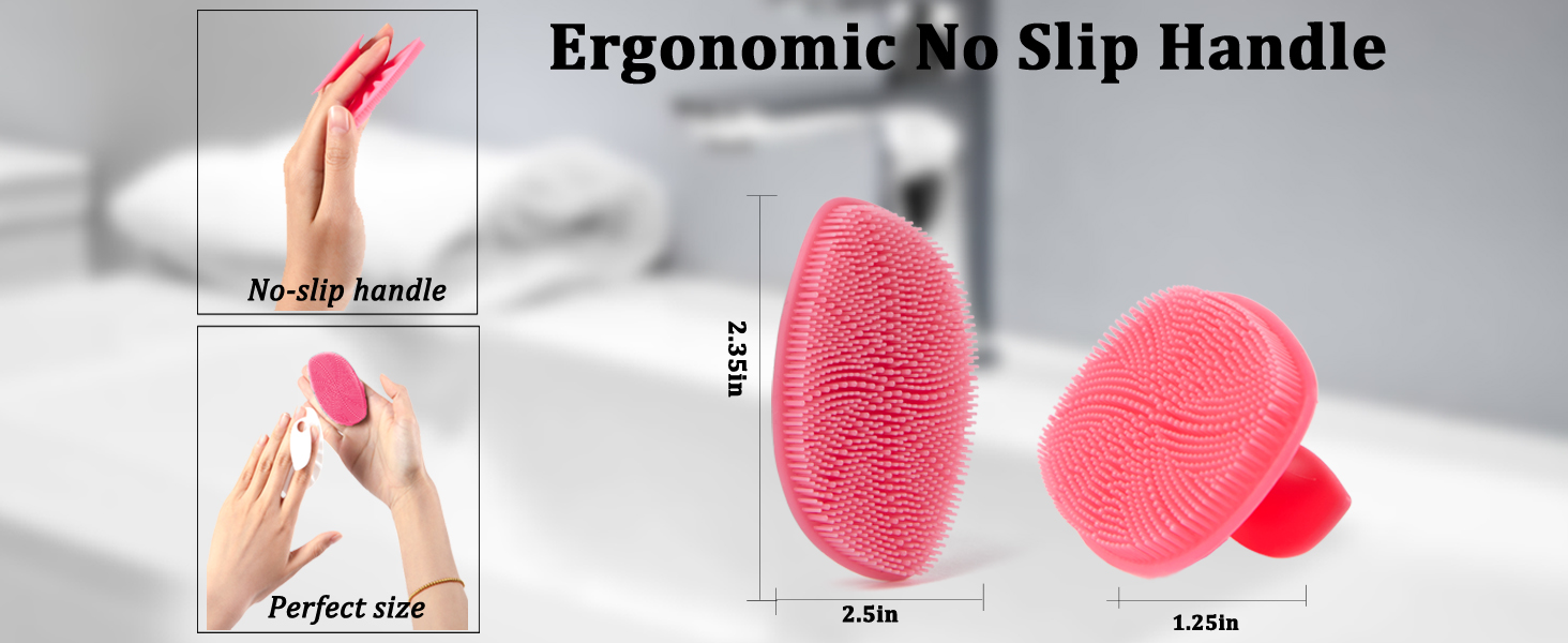 Using silicone face brush wash the face, much better than traditional hand washing method