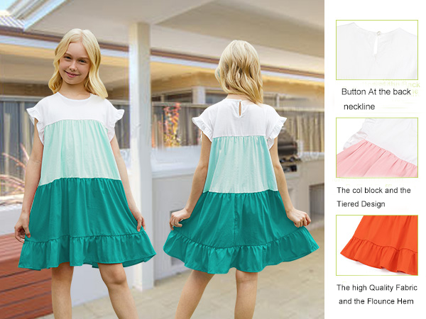 misha&puff／Ruffle Sleeve Dress／5y Pima Cotton Ruffle Sleeve Dress - String Trellis – MamaOwl