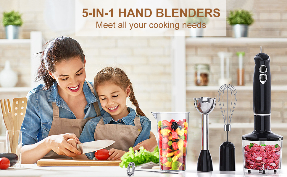 MultiUse Immersion Blender, Hand Blender with Powerful