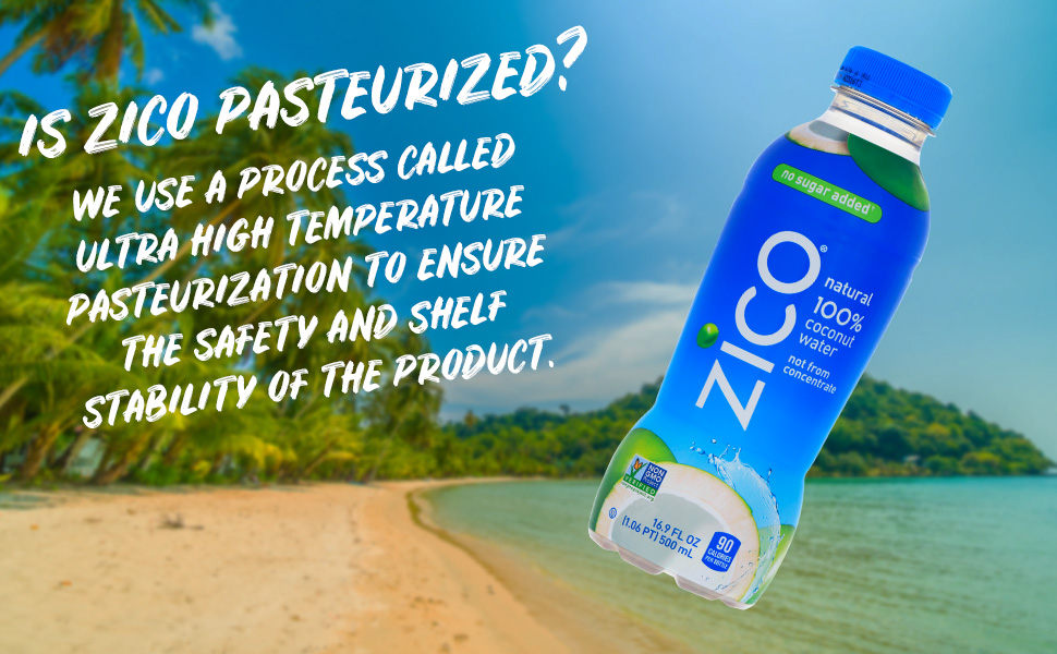 Zico 100 Coconut Water, NO added Sugar, Refreshingly