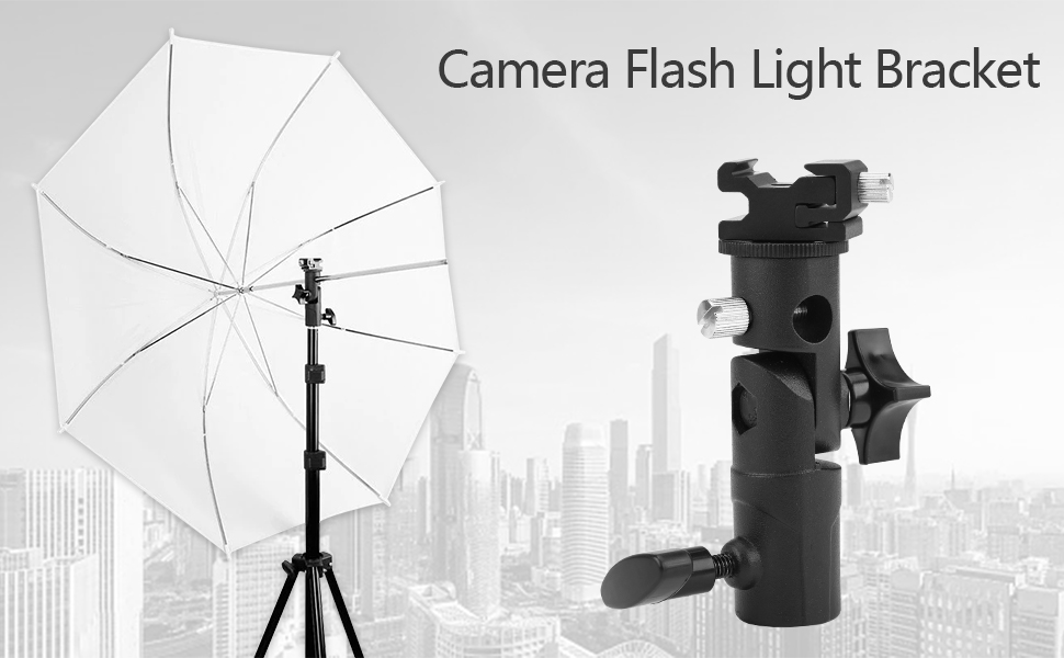 TSLBW Camera Flash Speedlite Mount Swivel Light Stand Flash Bracket