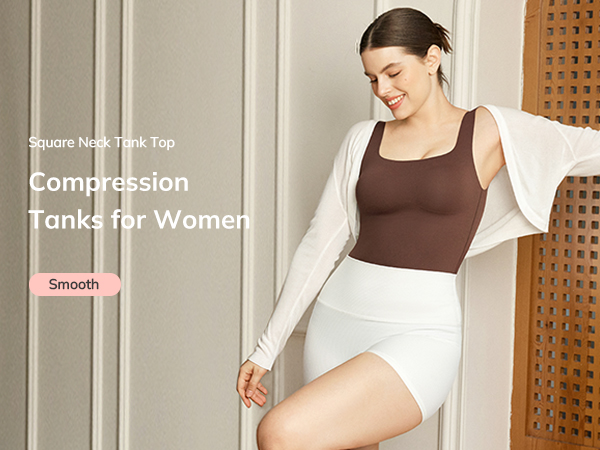 Pad in narrow cami【UN3D.】新品未使用 LODAY Compression Tank Tops for Women Shapewear Tummy