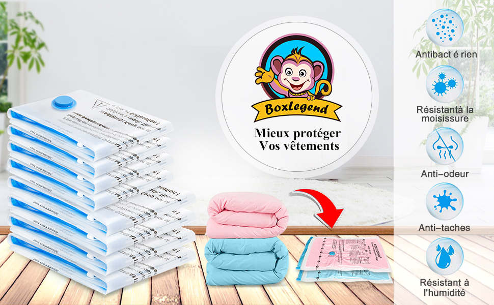 sac sous vide vetement aspirateur