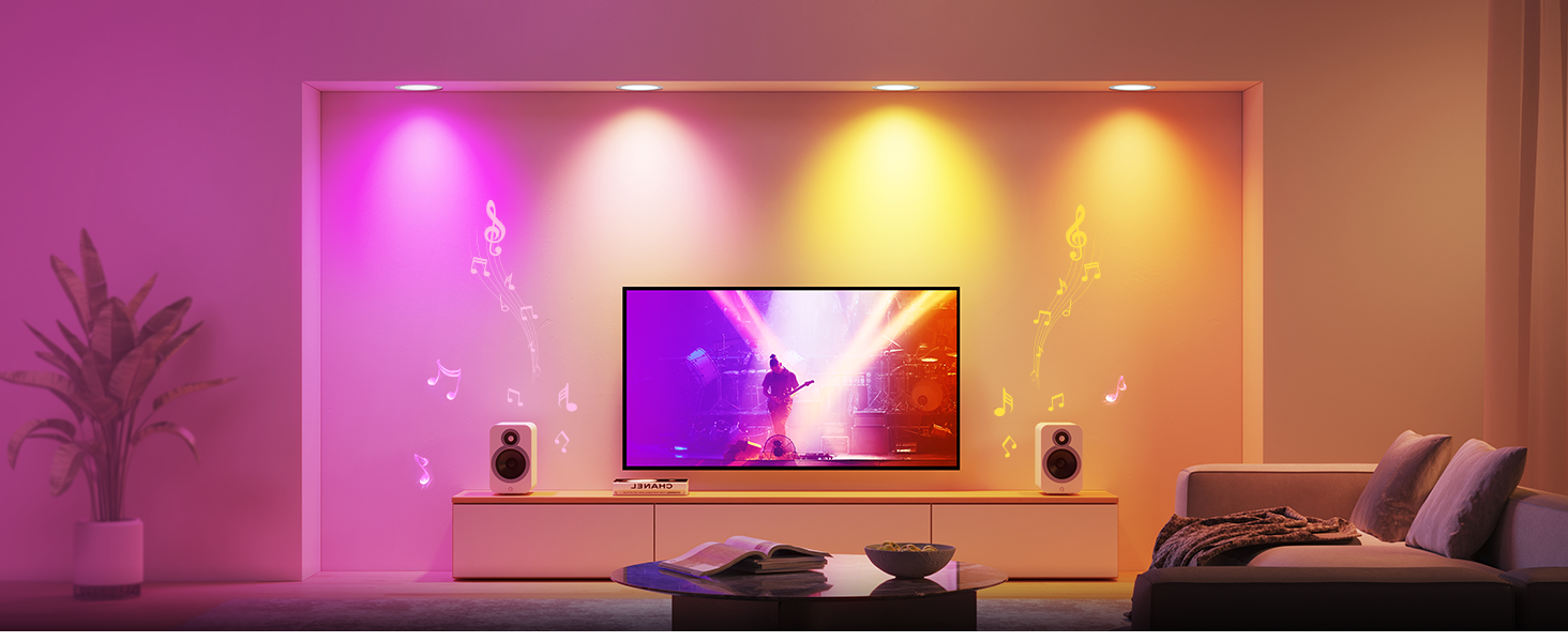 Govee Smart Recessed Lighting 6 Inch, WiFi Bluetooth Direct Connect