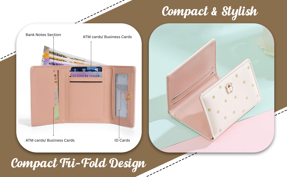 SPN-JGSP Cute Small Wallet for Women & Girls