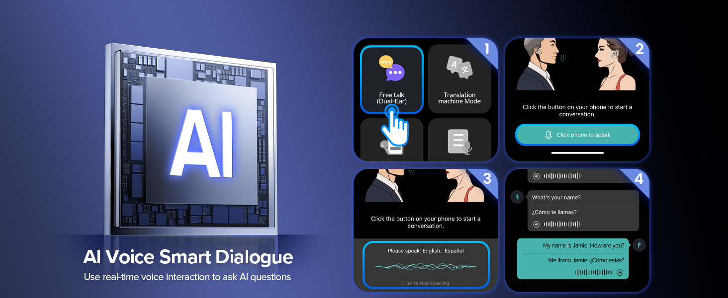 AI wireless earbuds AI translator earbuds