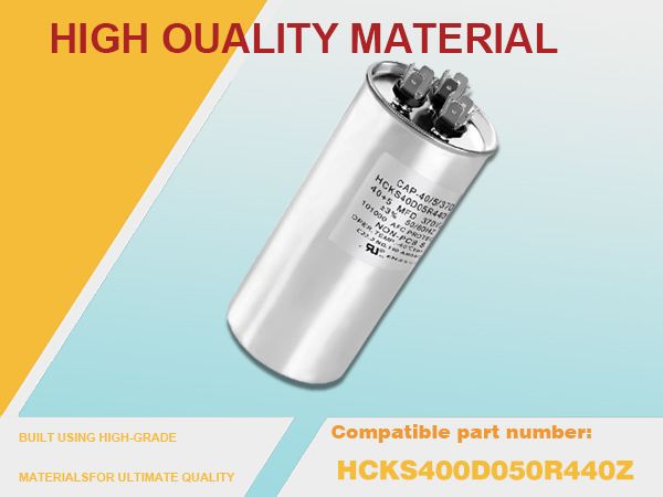 WSRXG HCKS400D050R440Z 40+5 µF/MFD 370/440V AC Round Dual