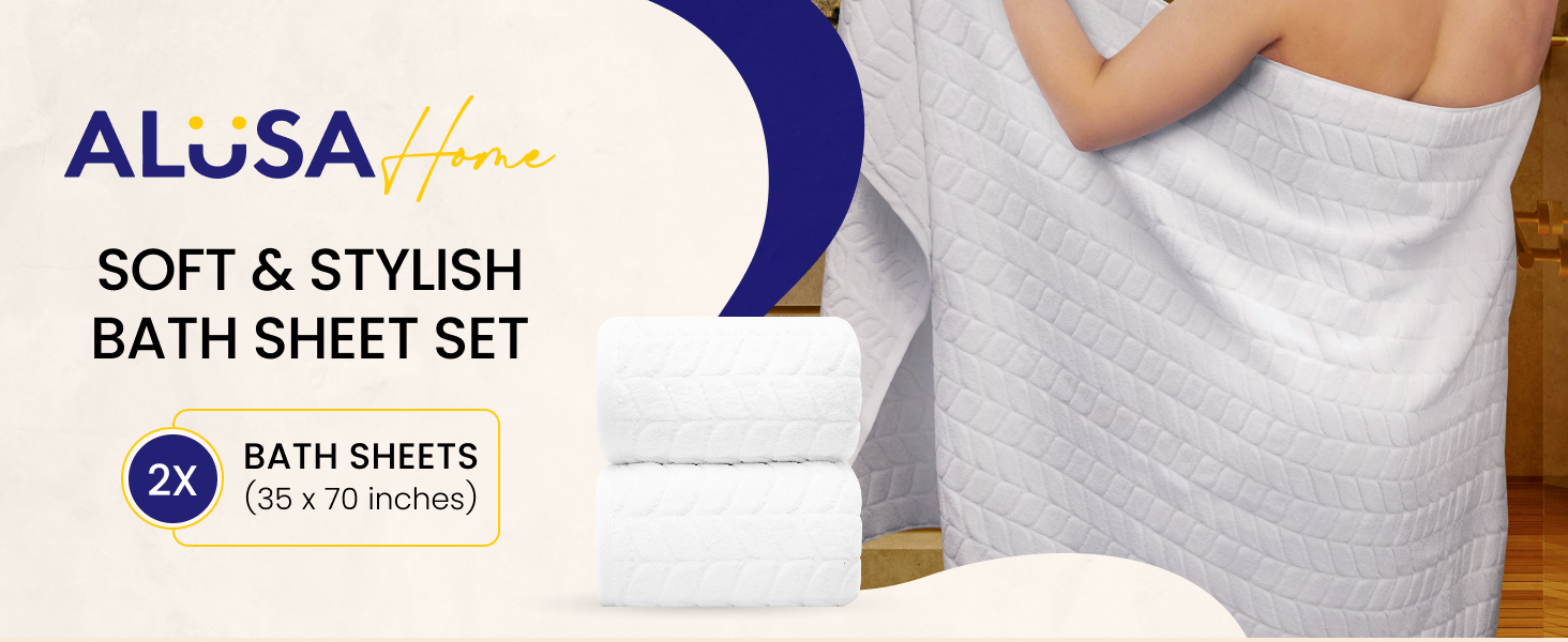 Luxury Bath Sheet Set - 2-Piece Set