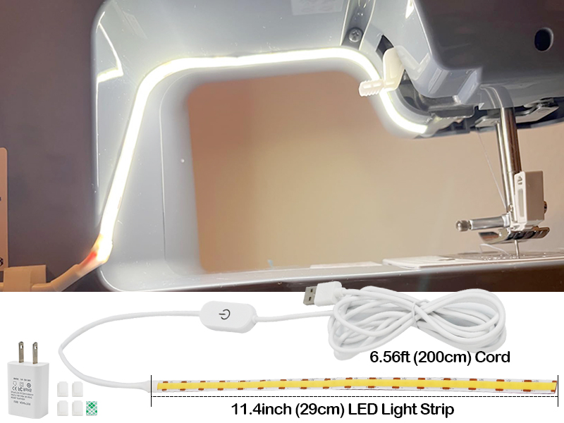 Hanbaak Sewing Machine LED Light Strip, Adhesive LED Sewing