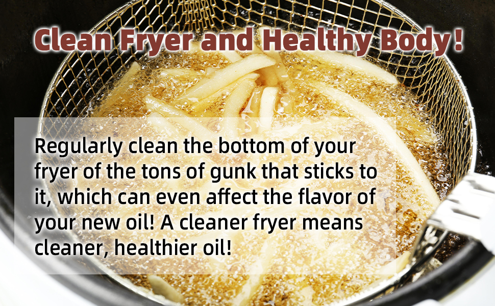 3 Piece Set Fryer Cleaning Tools, Stainless Steel Deep